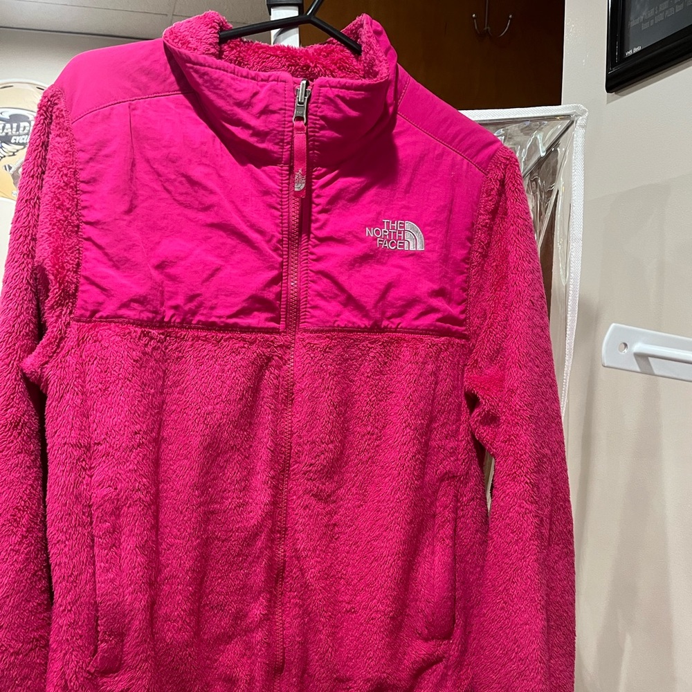 Girls north face pink jacket